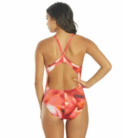 Nike Women's Amp Axis Racerback One Piece Swimsuit -TYR Sales 5665975337128 universityred 3a