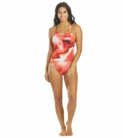 Nike Women's Amp Axis Racerback One Piece Swimsuit -TYR Sales 5665975337128 universityred 4a