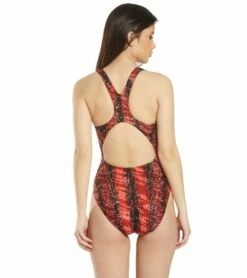 Women's Edge Wave Back One Piece Swimsuit 9 Women's Edge Wave Back One Piece Swimsuit -TYR Sales 5666078589096 red 3a