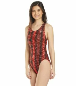 Women's Edge Wave Back One Piece Swimsuit 11 Women's Edge Wave Back One Piece Swimsuit -TYR Sales 5666078589096 red 5a