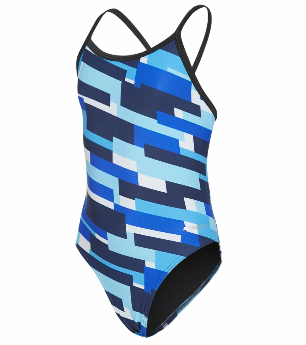 Cubism Thin Strap One Piece Swimsuit Youth (22-28) 3 Cubism Thin Strap One Piece Swimsuit Youth (22-28)