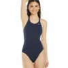 Nike Women's HydraStrong Solid Poly Fast Back One Piece Swimsuit
