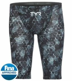 TYR Men's Avictor Supernova Jammer Tech Suit Swimsuit -TYR Sales 5666417901736 blackgrey 2a