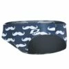 Men's Mustache Water Polo Brief