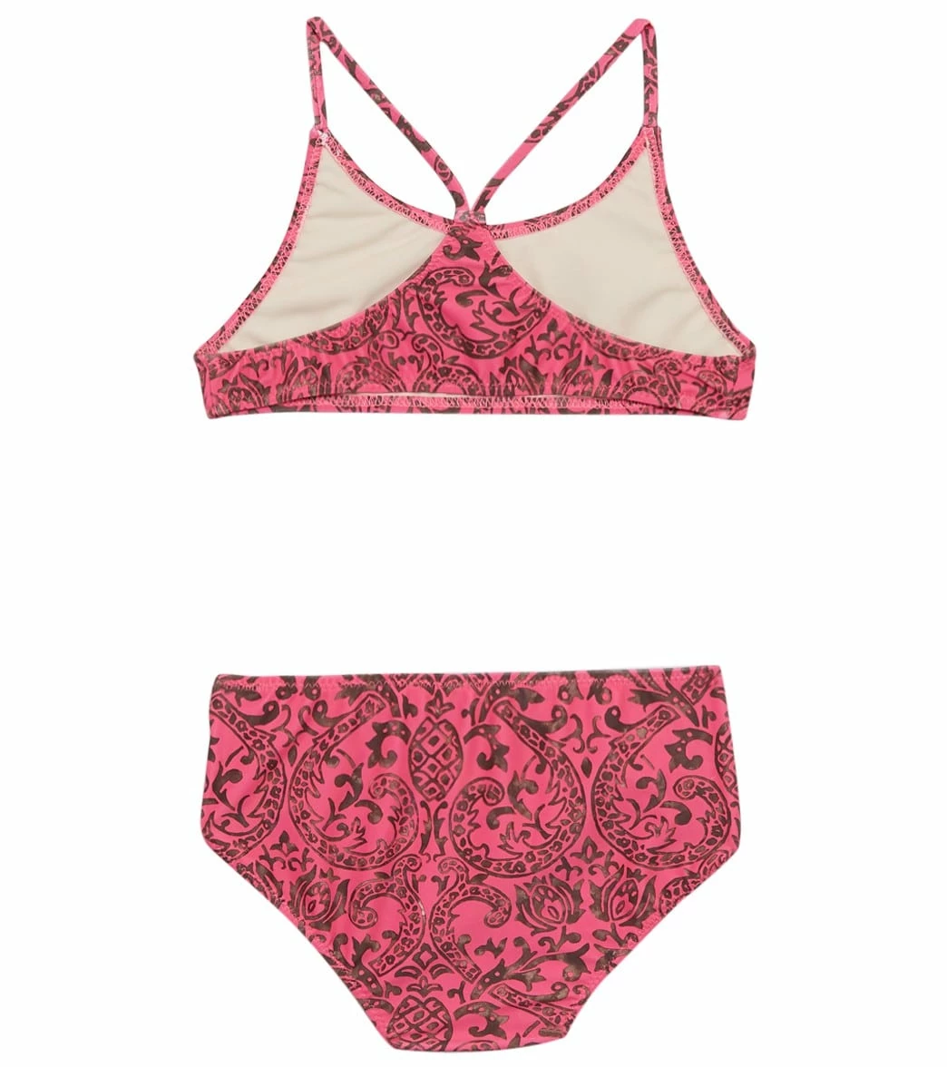 Girls' Pineapple Hot Pink Racerback Two Piece Swimsuit (Big Kid) 4 Girls' Pineapple Hot Pink Racerback Two Piece Swimsuit (Big Kid) - Image 2