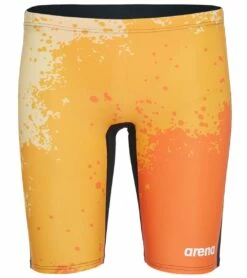 Arena Men's Spraypaint MaxLife Jammer Swimsuit -TYR Sales 5666774941864 nectarineblack 2a