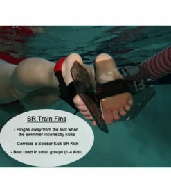 Breast Stroke Kick Fin Trainer (JR) -TYR Sales 5666988753064 clear 4a