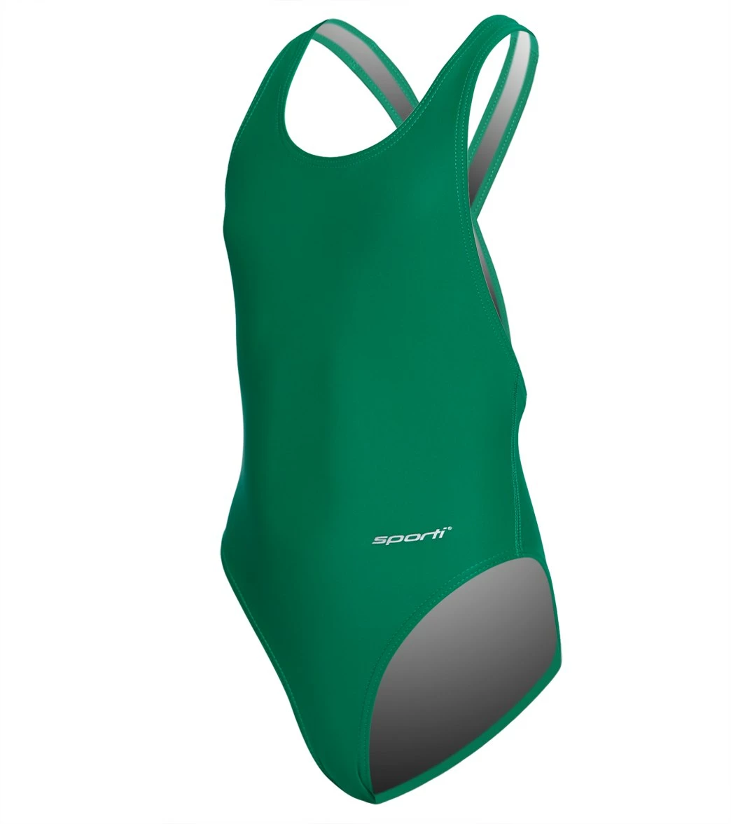 Wide Strap Cross Back One Piece Swimsuit Youth (22-28) 4 Wide Strap Cross Back One Piece Swimsuit Youth (22-28) - Image 2