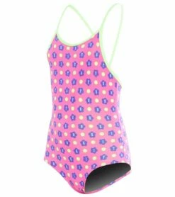 FUNKITA Toddler Girls' Daisy Dots One Piece Swimsuit