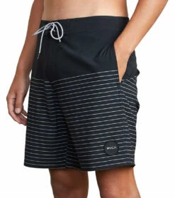 RVCA Men's Curren 18" Trunk Boardshort -TYR Sales 5668482187432 black 2a