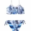 Girls' Ombre Leaf Flounce Bikini Set (Toddler, Little Kid, Big Kid) 1 Girls' Ombre Leaf Flounce Bikini Set (Toddler, Little Kid, Big Kid) -TYR Sales 5668491755688 bluewhite 1a