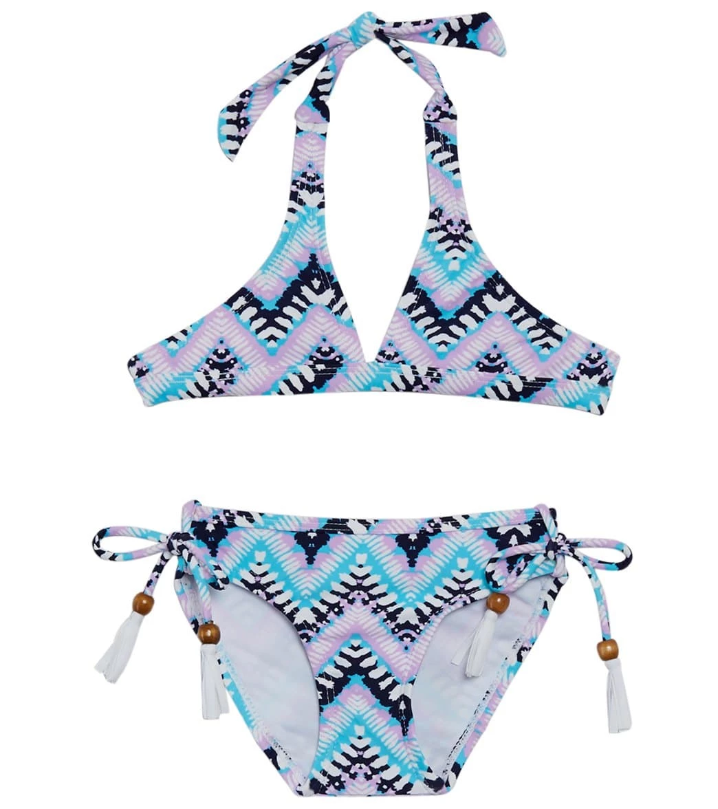 Girls' Boho Classic Bikini Set (Toddler, Little Kid, Big Kid) 3 Girls' Boho Classic Bikini Set (Toddler, Little Kid, Big Kid)