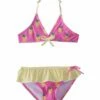 Girls' Cross Over Bikini Set (Little Kid, Big Kid) -TYR Sales 5668505485480 pineapplecrush 1a