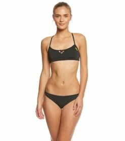 Arena Women's Rulebreaker Real Bikini Bottom -TYR Sales 5668785881256 blackyellowstar 4a