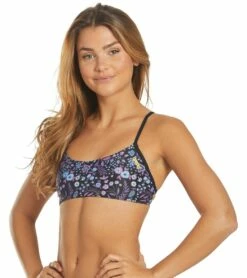 Arena Women's Rulebreaker Bandeau Play Bikini Top -TYR Sales 5668800594088 multiblack 5a