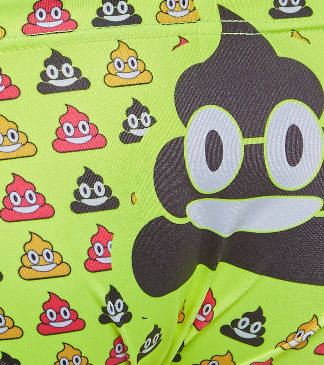 TURBO Boys' Poo Emoji Swim Brief Swimsuit 5 TURBO Boys' Poo Emoji Swim Brief Swimsuit - Image 3