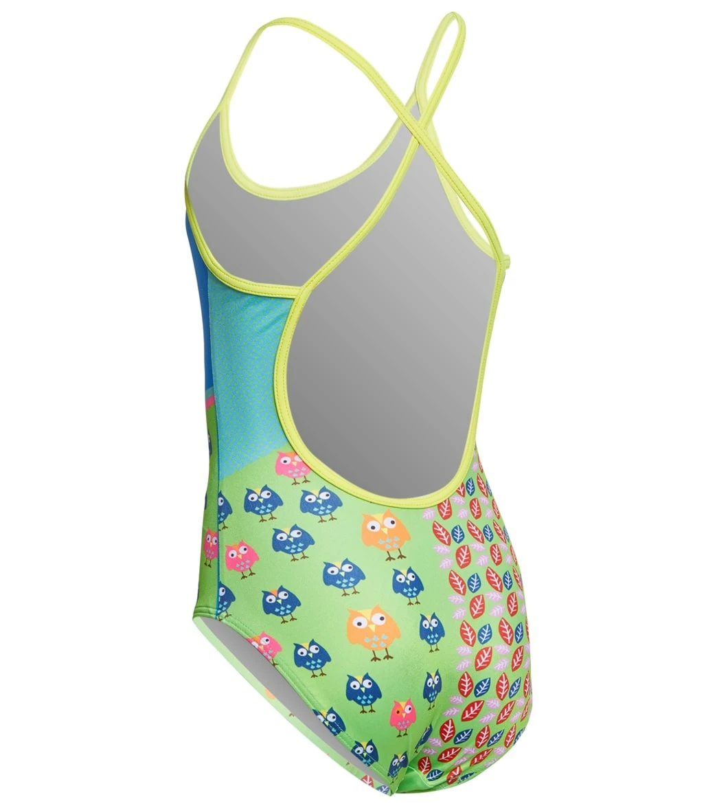 TURBO Girls' Owls One Piece Swimsuit 4 TURBO Girls' Owls One Piece Swimsuit - Image 2