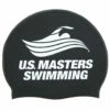 USMS Silicone Swim Cap -TYR Sales 5669028004008 black 1a