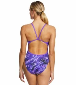 Women's Tornado One Piece Swimsuit 8 Women's Tornado One Piece Swimsuit -TYR Sales 5669171527848 purple 3a