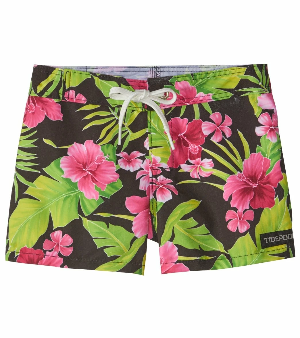 Girls' Hibiscus Boardshort (Toddler, Little Kid, Big Kid) 3 Girls' Hibiscus Boardshort (Toddler, Little Kid, Big Kid)