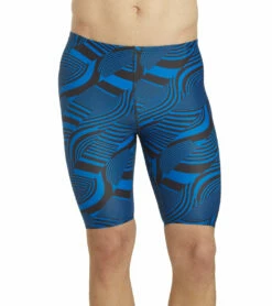 Swirl Jammer Swimsuit -TYR Sales 5669437997224 blue 5a