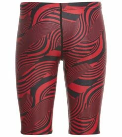 Swirl Jammer Swimsuit Youth (22-28) -TYR Sales 5669440487592 red 3a