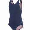 TYR Girls' Solid Ella Maxfit One Piece Swimsuit (Toddler, Little Kid, Big Kid) 1 TYR Girls' Solid Ella Maxfit One Piece Swimsuit (Toddler, Little Kid, Big Kid) -TYR Sales 5669666980008 navy 1a
