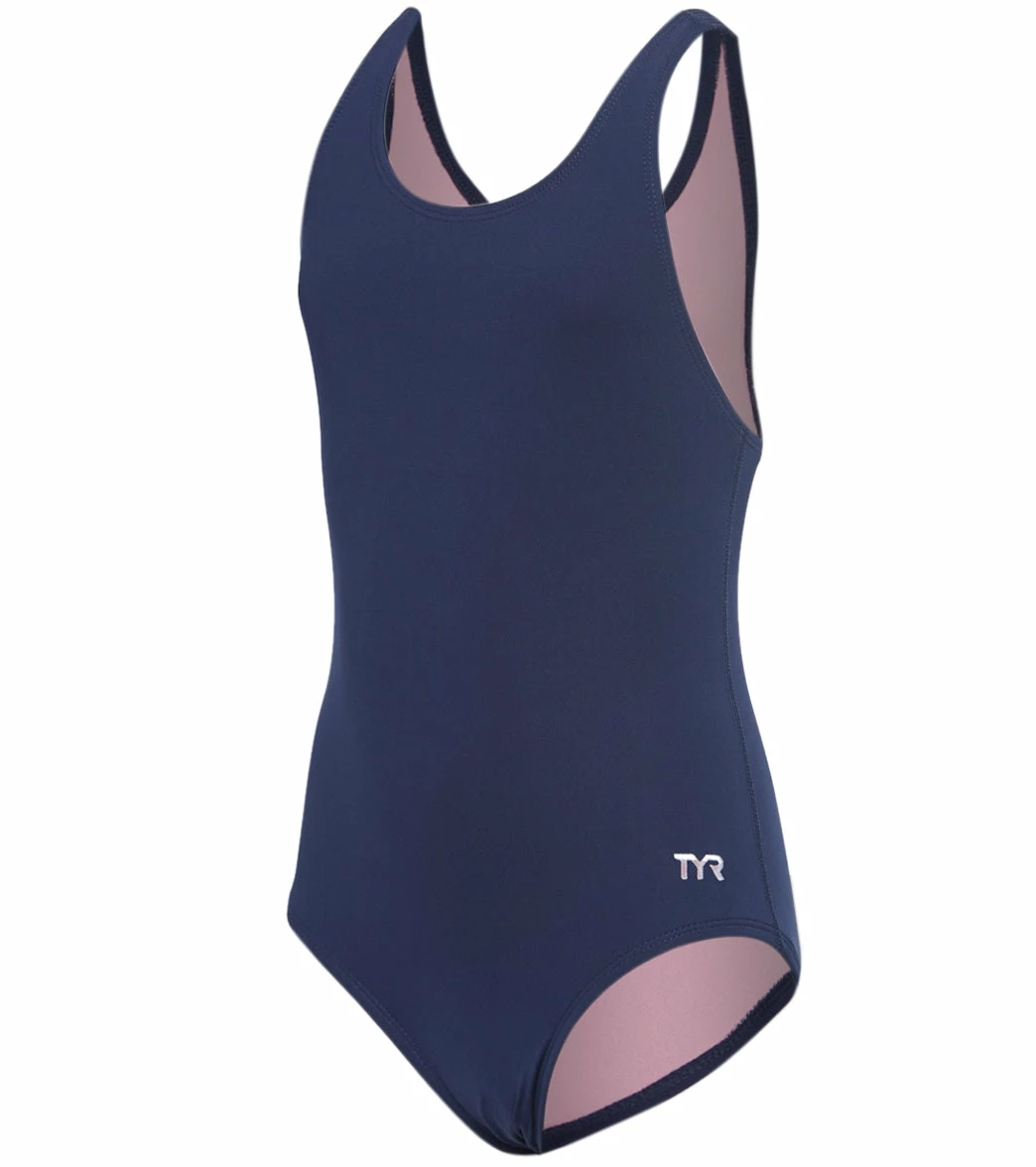 TYR Girls' Solid Ella Maxfit One Piece Swimsuit (Toddler, Little Kid, Big Kid) 3 TYR Girls' Solid Ella Maxfit One Piece Swimsuit (Toddler, Little Kid, Big Kid)