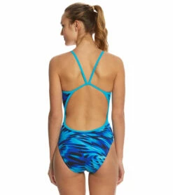 Supersonic One Piece Swimsuit (SwimOutlet Exclusive) -TYR Sales 5669681004712 blue 3a