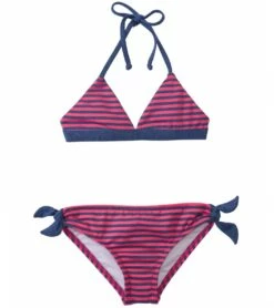 Splendid Girls' Malibu Stripe Tankini Two Piece Set (4yrs-6X)