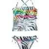 Girls' Tanzania Pom Pom Ruffle Tankini Set (2T-4T) -TYR Sales 5670925271208 multi 1a