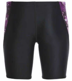 Paint Splatter Piped Splice Jammer Swimsuit Youth (22-28) -TYR Sales 5671635681448 purplemulti 3a