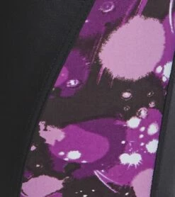 Paint Splatter Piped Splice Jammer Swimsuit Youth (22-28) -TYR Sales 5671635681448 purplemulti 4a