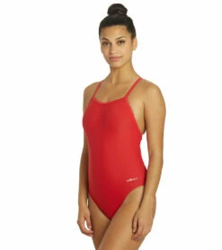 Xtra Life Lycra Solid Female V-2 Back One Piece Swimsuit 11 Xtra Life Lycra Solid Female V-2 Back One Piece Swimsuit -TYR Sales 5671668678824 red 5a