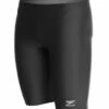 Speedo Men's Solid Endurance+ Jammer Swimsuit -TYR Sales 5671877378216 black 1a