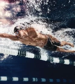 Speedo Men's Solid Endurance+ Jammer Swimsuit -TYR Sales 5671877378216 black 4a