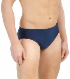 Solid Poly Racer Brief Swimsuit -TYR Sales 5671951171752 navy 3a
