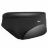 Nike Men's Solid Poly Brief Swimsuit 1 Nike Men's Solid Poly Brief Swimsuit -TYR Sales 5672070938792 black 1a