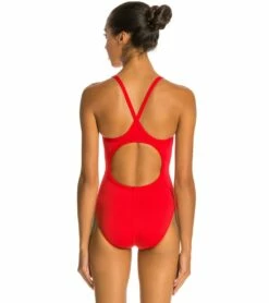 TYR Durafast Elite Solid Diamondfit One Piece Swimsuit -TYR Sales 5672211611816 red 3a