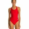 Xtra Life Lycra Solid HP Back One Piece Swimsuit -TYR Sales 5672238022824 red 1a