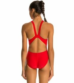 Xtra Life Lycra Solid HP Back One Piece Swimsuit 7 Xtra Life Lycra Solid HP Back One Piece Swimsuit -TYR Sales 5672238022824 red 3a