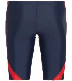 TYR Men's Alliance Splice Jammer Swimsuit -TYR Sales 5672366866600 navyred 3a