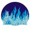 Fast Flames Silicone Swim Cap -TYR Sales 5672613642408 multiblue 1a
