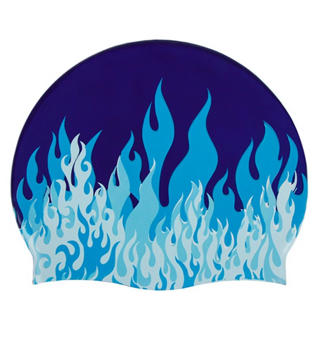 Fast Flames Silicone Swim Cap 3 Fast Flames Silicone Swim Cap