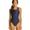 Solid V2 Back Lycra One Piece Swimsuit -TYR Sales 5672690385064 navy 1a