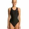 Women's TYReco Solid Maxfit One Piece Swimsuit 2 Women's TYReco Solid Maxfit One Piece Swimsuit -TYR Sales 5672705556648 black 1a