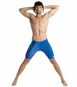 Arena Men's Team Painted Stripes Jammer Swimsuit -TYR Sales 5677501808808 royalmultiroyal 3a