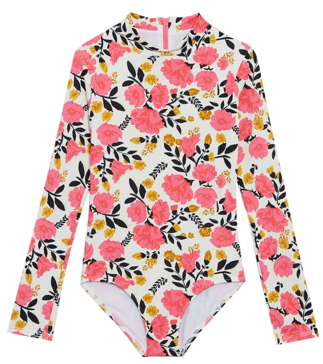 Billabong Long Sleeve One Piece Swimsuit (Little Kid, Big Kid) 3 Billabong Long Sleeve One Piece Swimsuit (Little Kid, Big Kid)