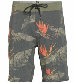 Volcom Men's 19" Floral Erupter Stoney Boardshort -TYR Sales 5958602719400 black 3a