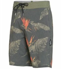 Volcom Men's 19" Floral Erupter Stoney Boardshort -TYR Sales 5958602719400 black 4a